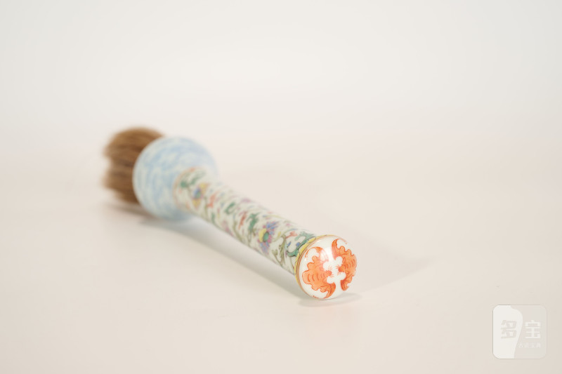 Lot817 清光绪 花卉龙纹毛笔 - 图5